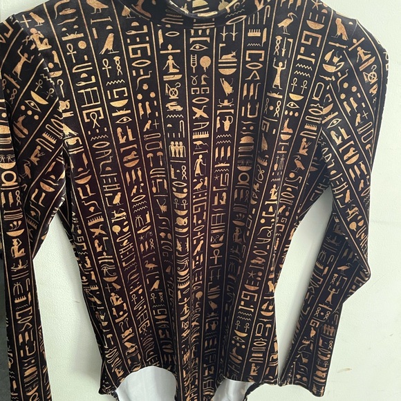NWT Blackmilk Hieroglyphics Bodysuit - Picture 1 of 2